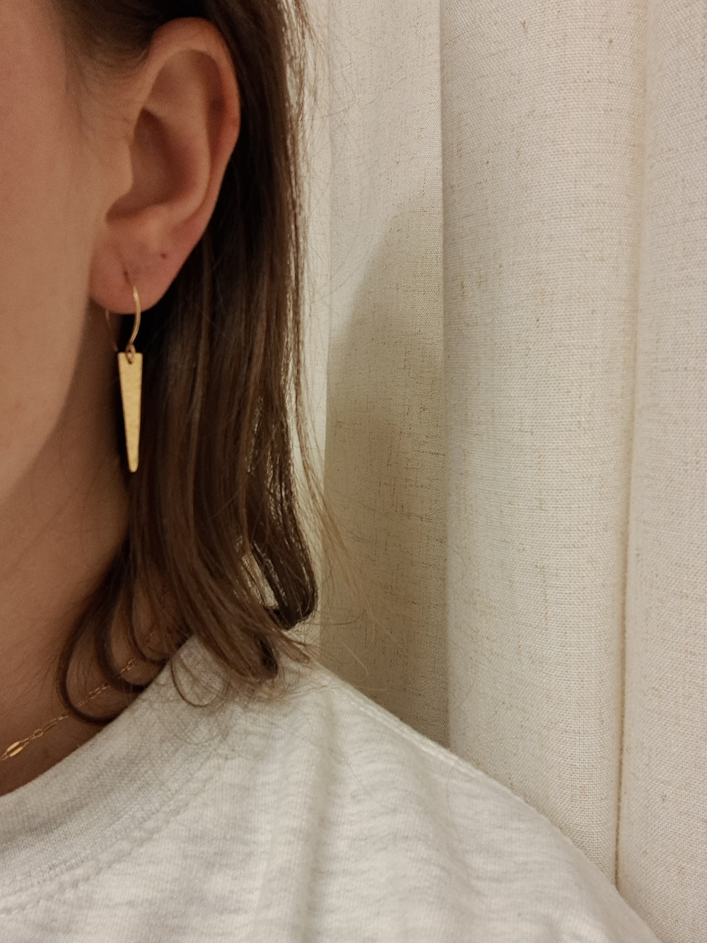 Gold Spike Drop Earrings - Women Jewelry